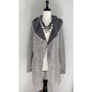 BNCI Blanc Noir's Tweed Open Front Jacket